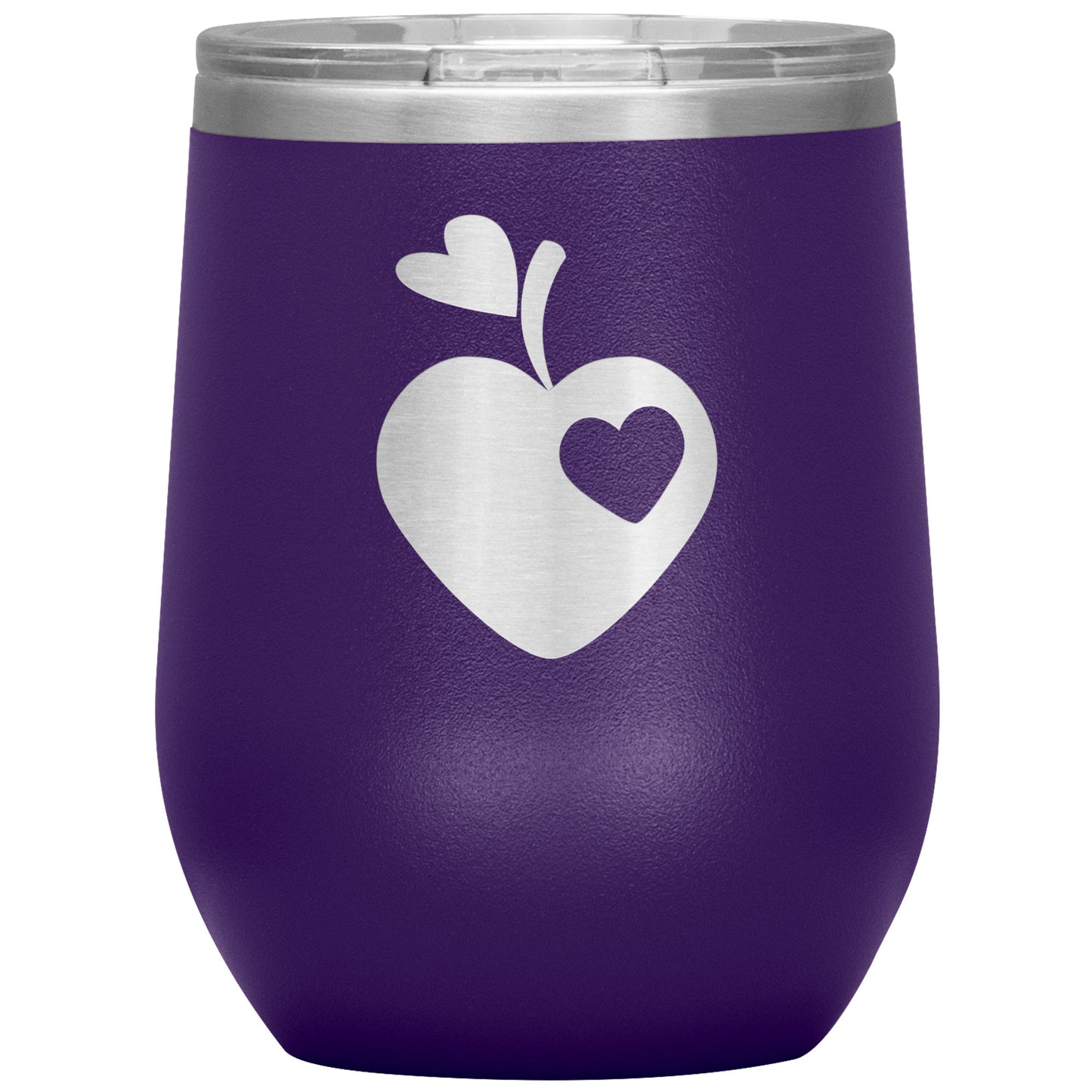 Sweet Apple Heart Wine Tumbler
