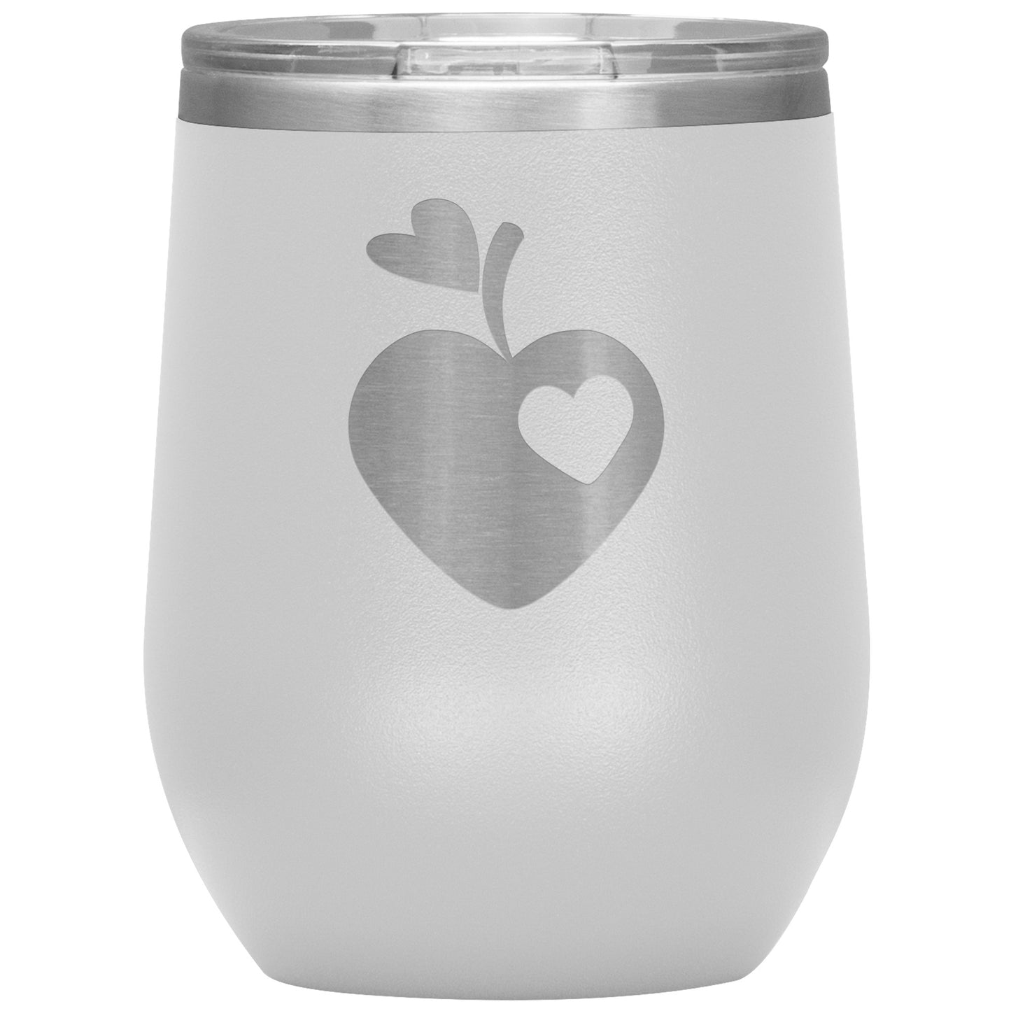 Sweet Apple Heart Wine Tumbler