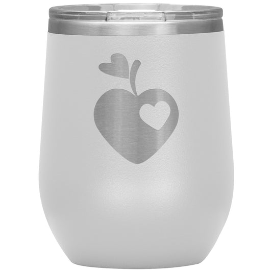 Sweet Apple Heart Wine Tumbler