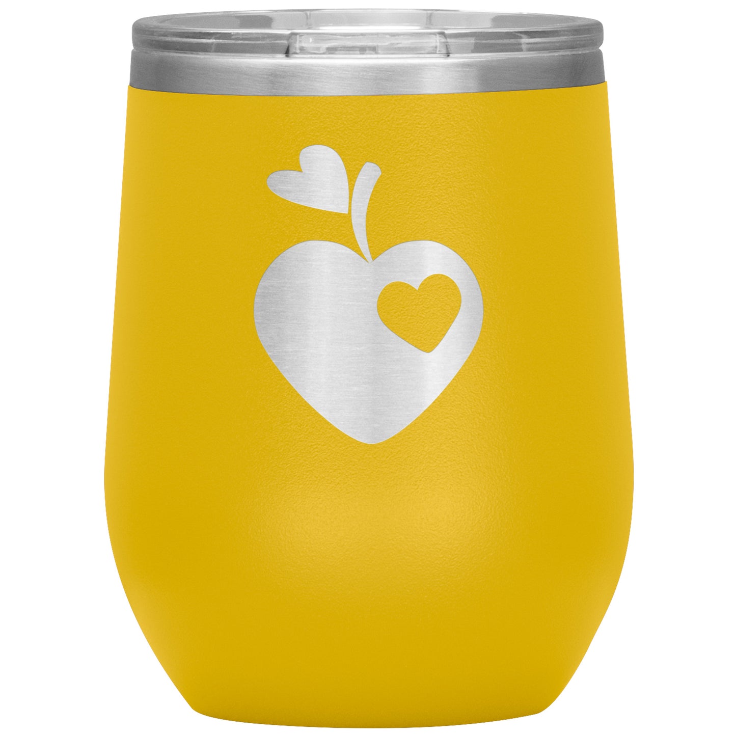 Sweet Apple Heart Wine Tumbler