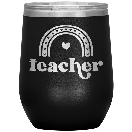 Teacher Curve Wine Tumbler