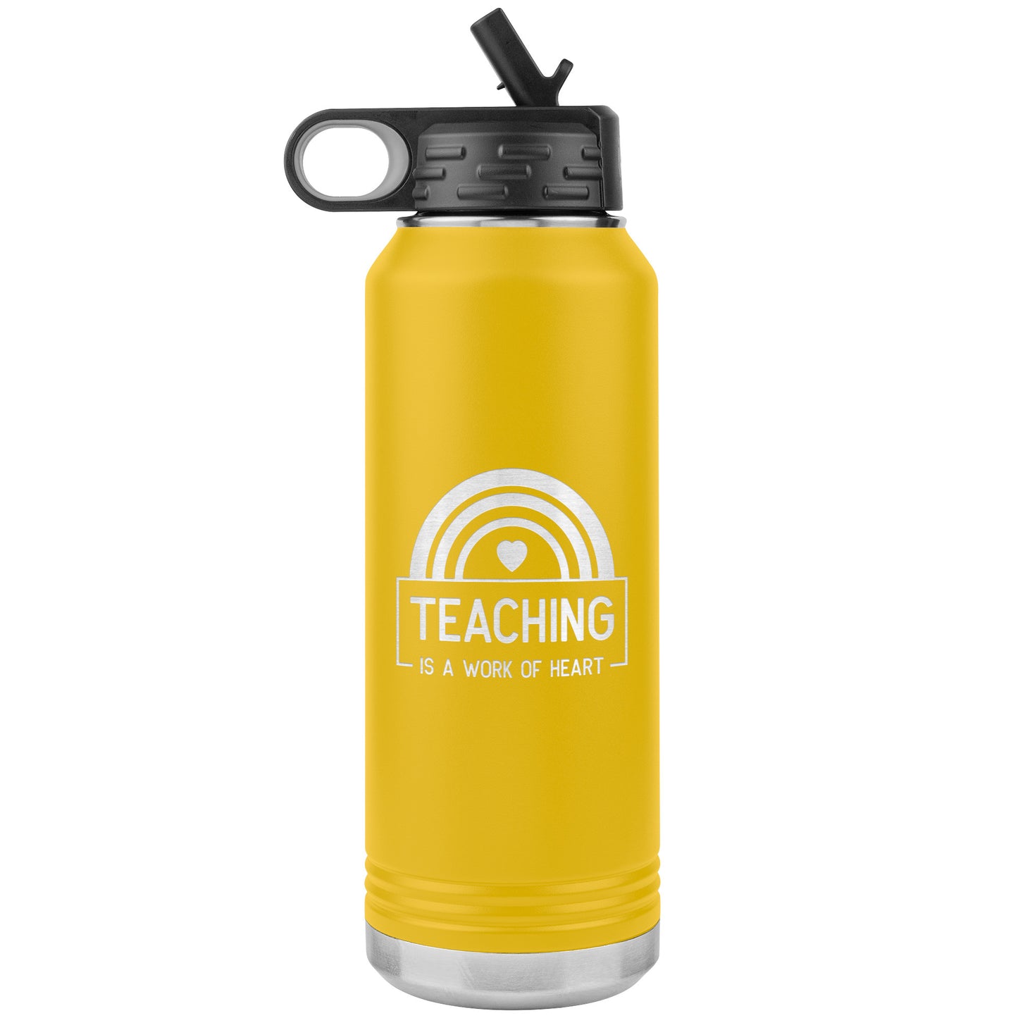 Teaching is a Work of Heart Water Bottle Tumbler