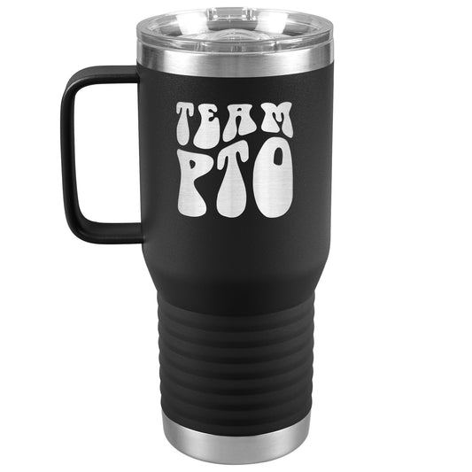 Team PTO Travel Tumbler with Handle