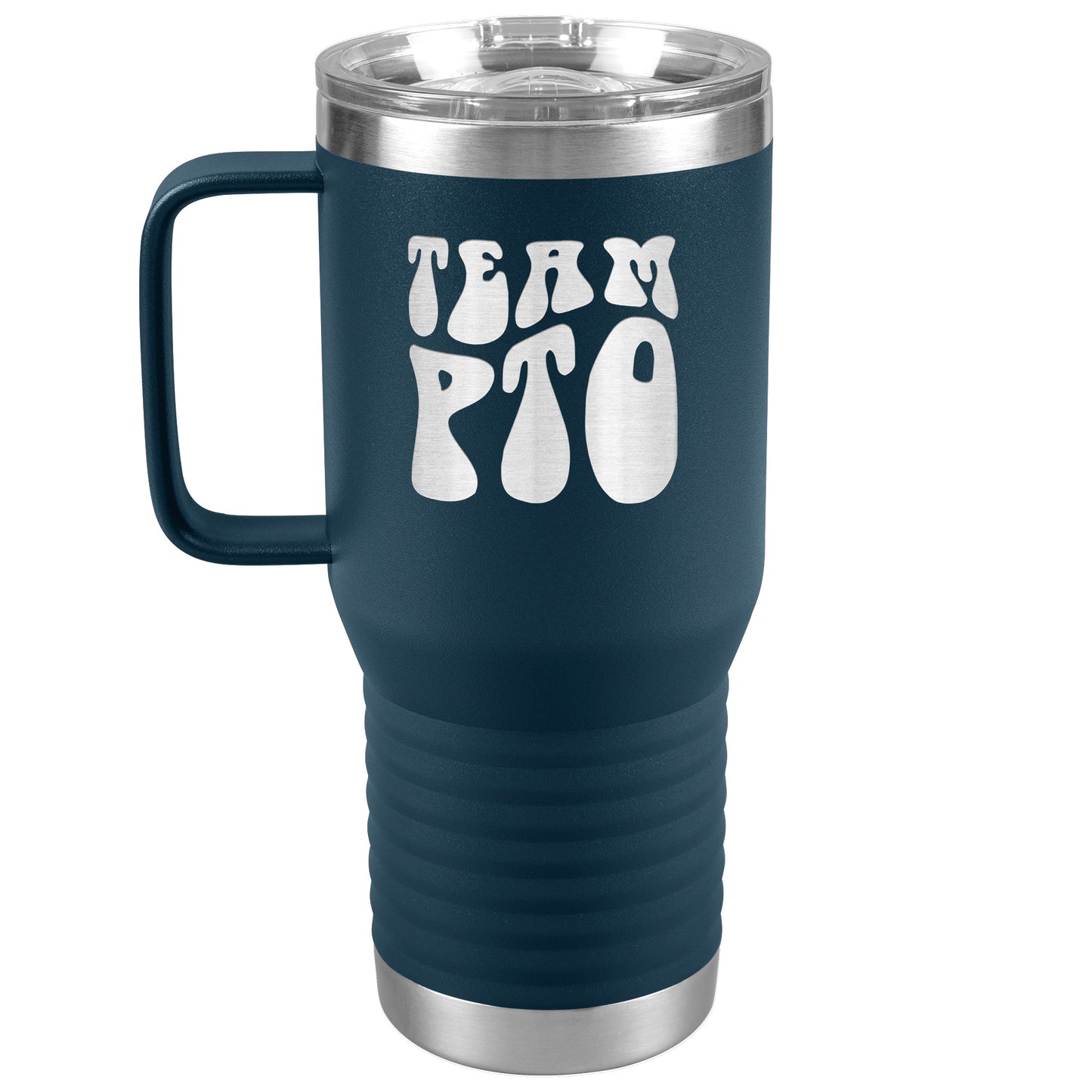 Team PTO Travel Tumbler with Handle