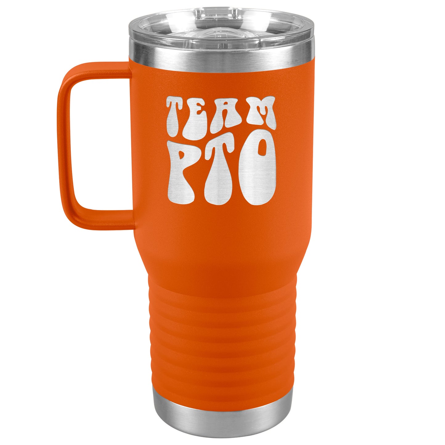 Team PTO Travel Tumbler with Handle