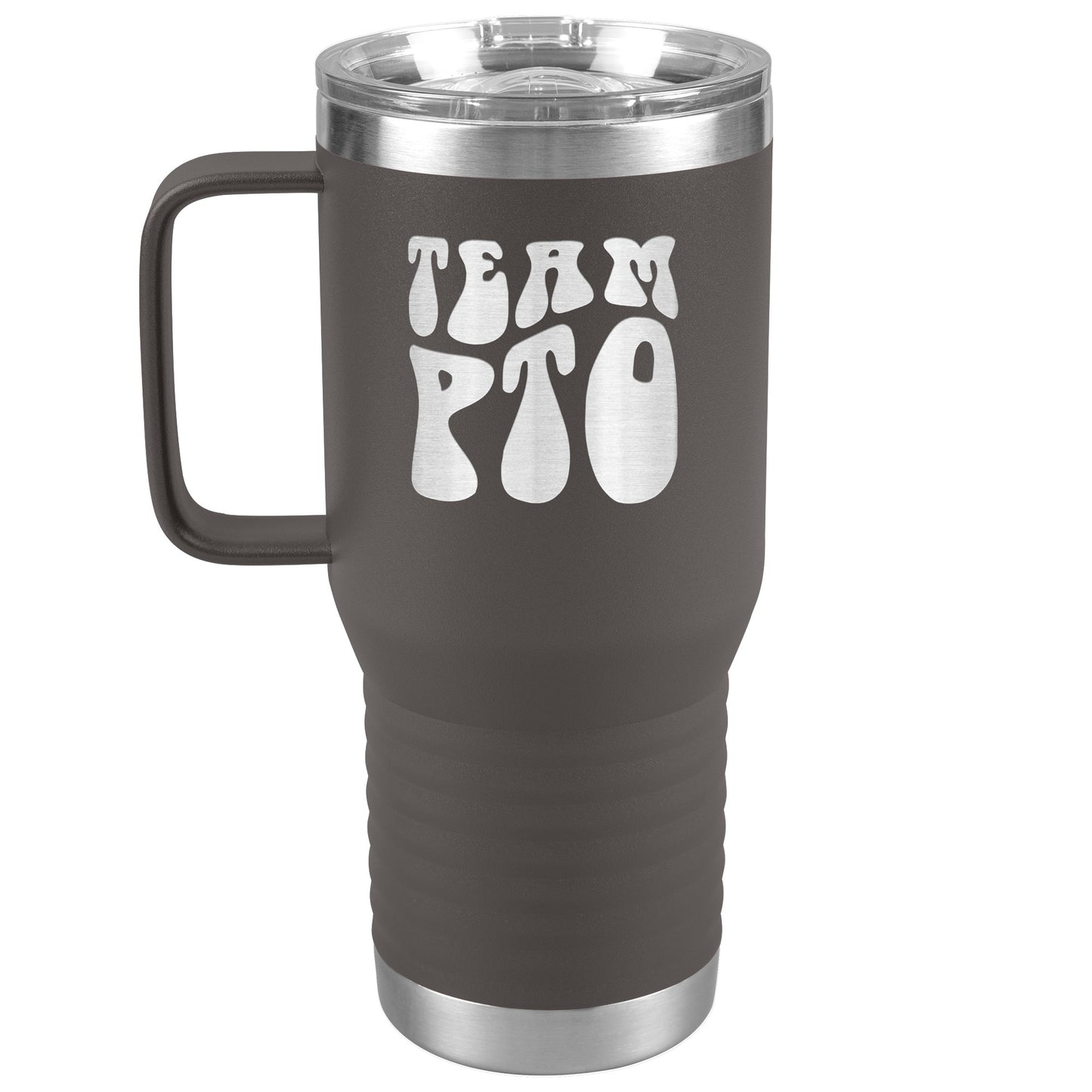 Team PTO Travel Tumbler with Handle