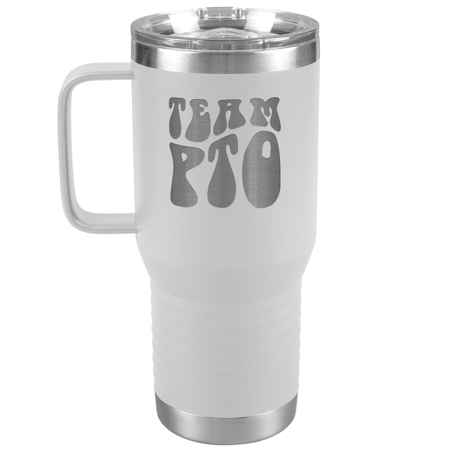 Team PTO Travel Tumbler with Handle