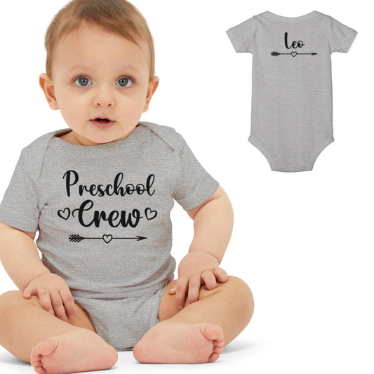 Custom Preschool crew Infant Jersey One Piece
