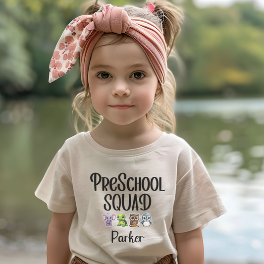 Custom Preschool Squad Toddler T-Shirt