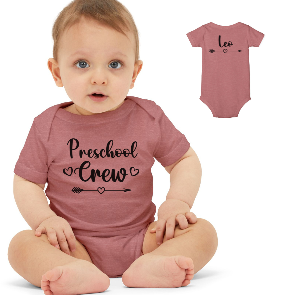 Custom Preschool crew Infant Jersey One Piece