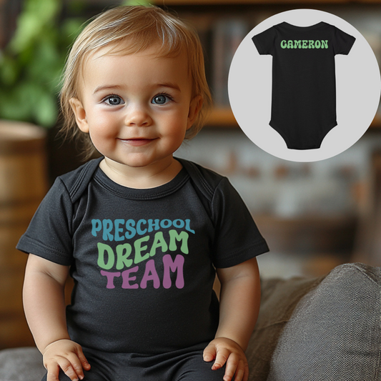 Custom Preschool Dream Team Infant Jersey One Piece