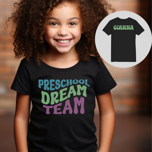 Custom Preschool Dream Team Youth T-Shirt