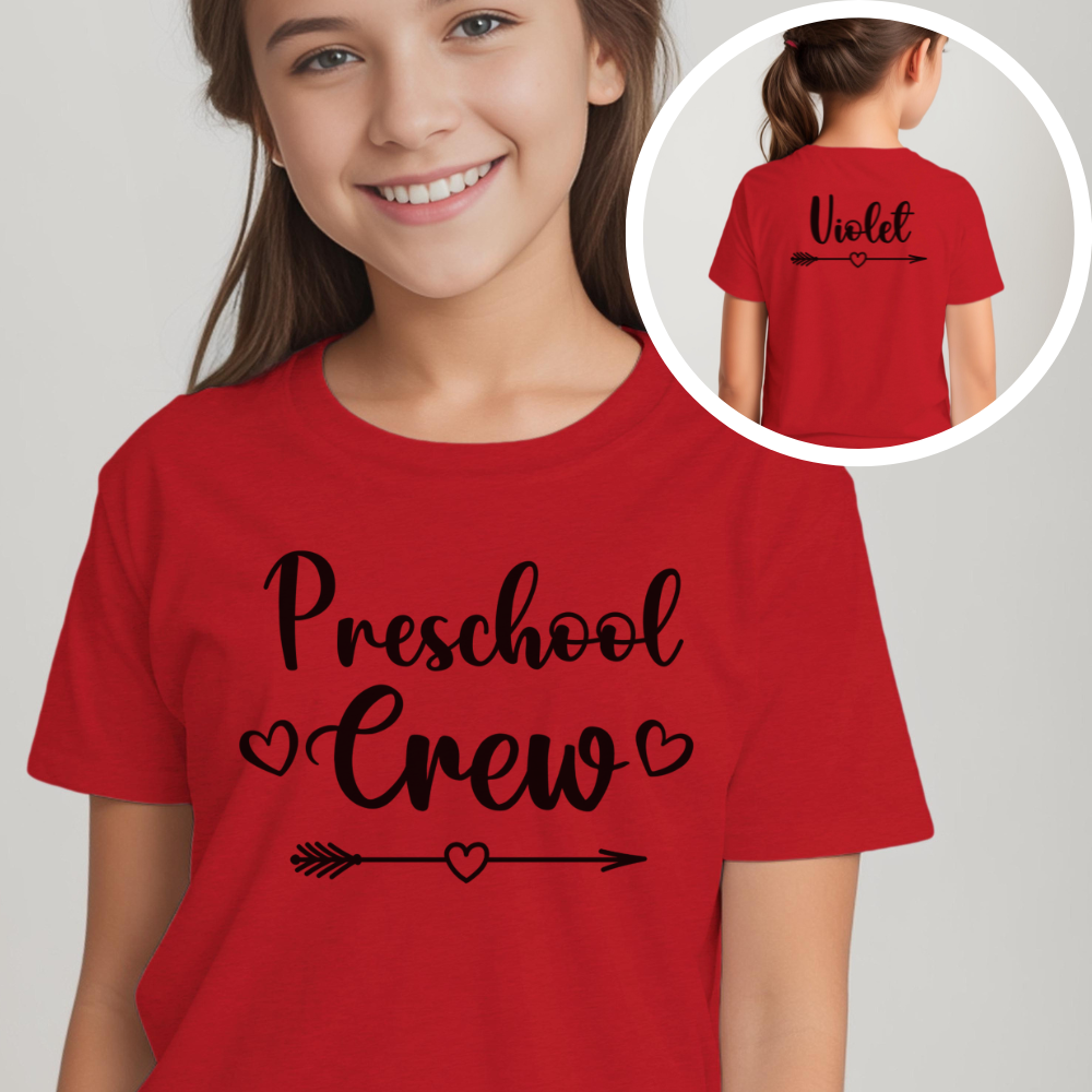 Custom Preschool Crew Youth T-Shirt