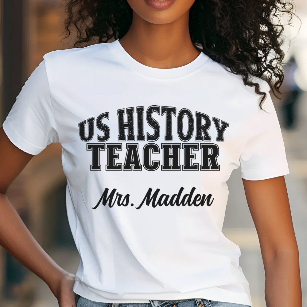 Custom Unisex US History Teacher T-Shirt