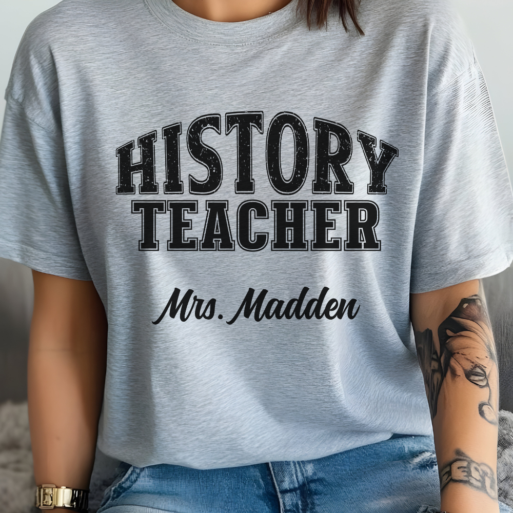 Custom Unisex History Teacher T-Shirt