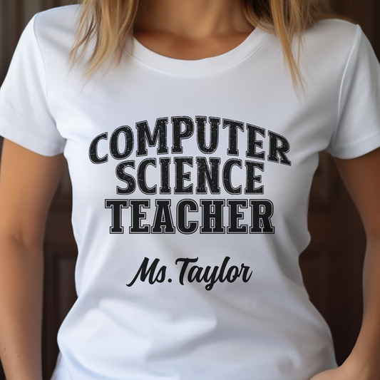 Custom Unisex Computer ScienceTeacher T-Shirt