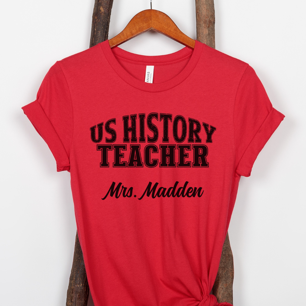 Custom Unisex US History Teacher T-Shirt