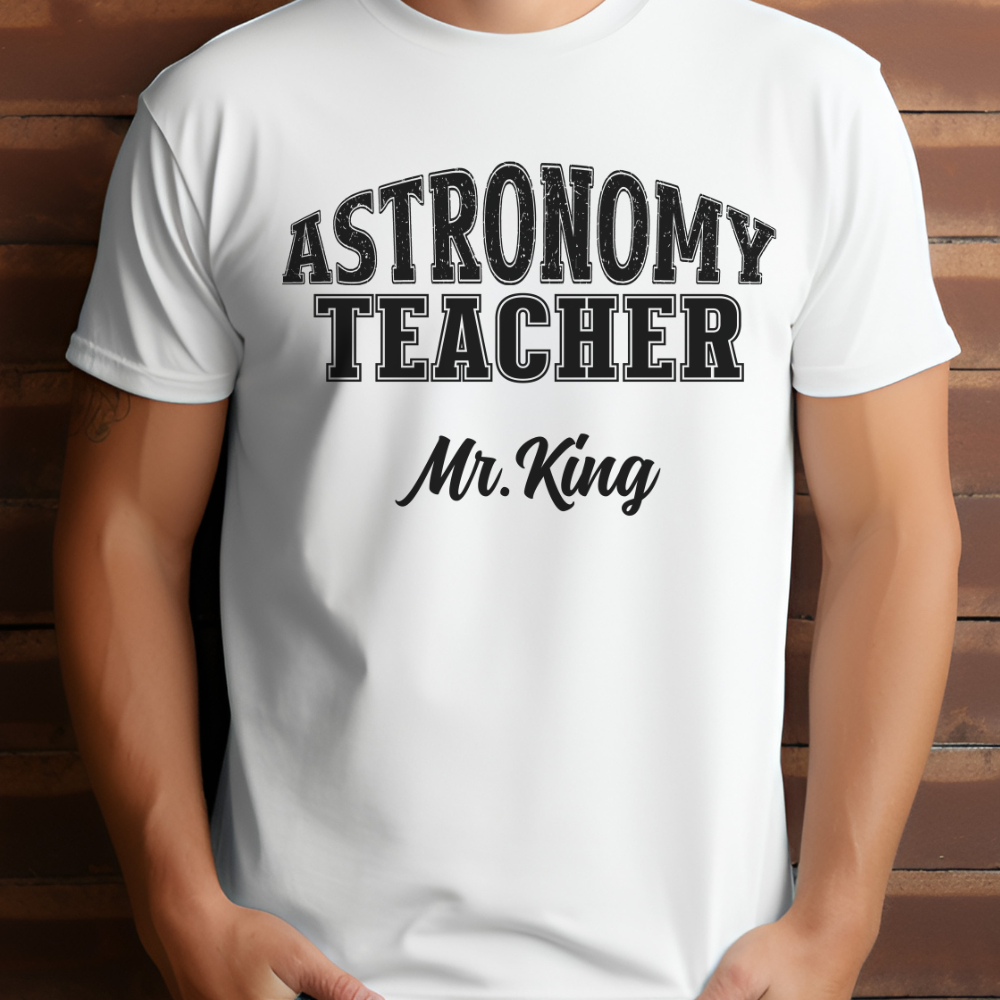 Custom Unisex Astronomy Teacher T-Shirt