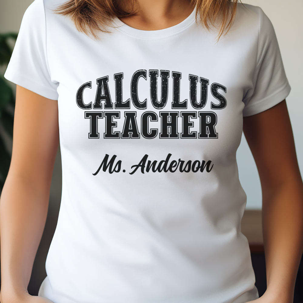 Custom Unisex Calculus Teacher T-Shirt