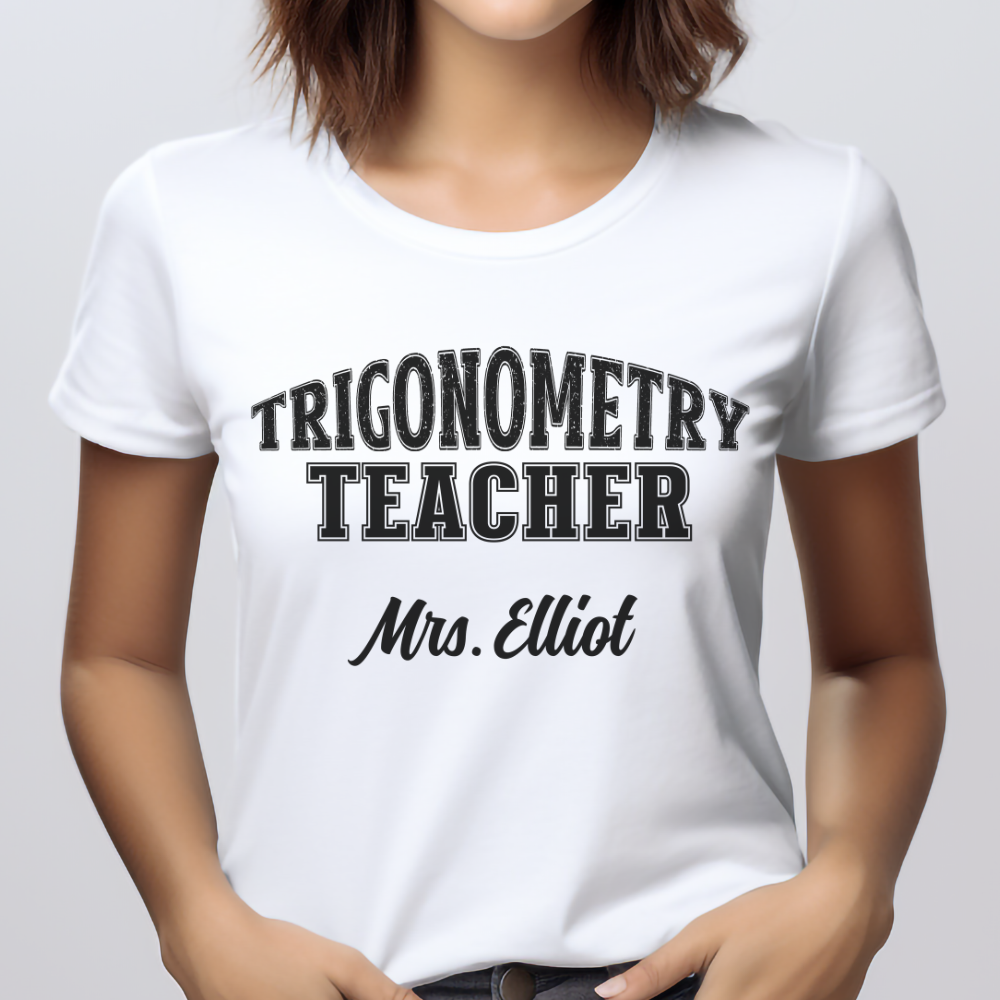 Custom Unisex Trigonometry Teacher T-Shirt