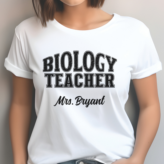 Custom Unisex Biology Teacher T-Shirt