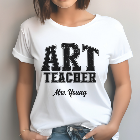 Custom Unisex Art Teacher T-Shirt