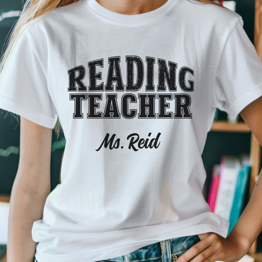 Custom Unisex Reading Teacher T-Shirt