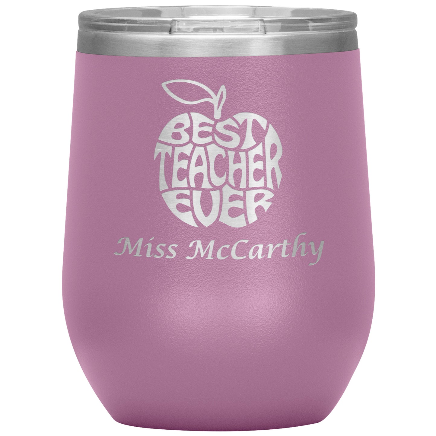 Custom Best Teacher Ever 🍎 Tumbler