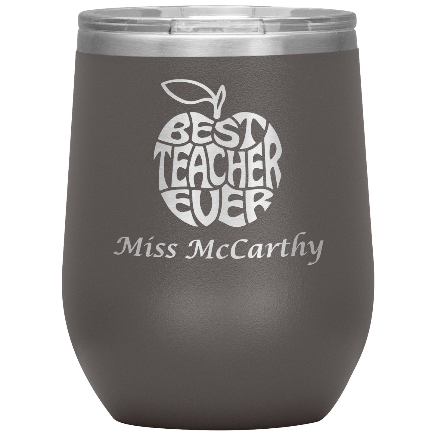 Custom Best Teacher Ever 🍎 Tumbler
