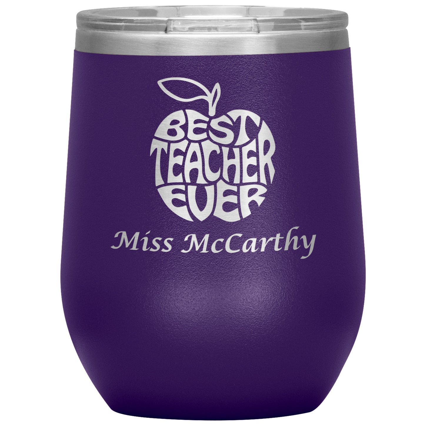 Custom Best Teacher Ever 🍎 Tumbler