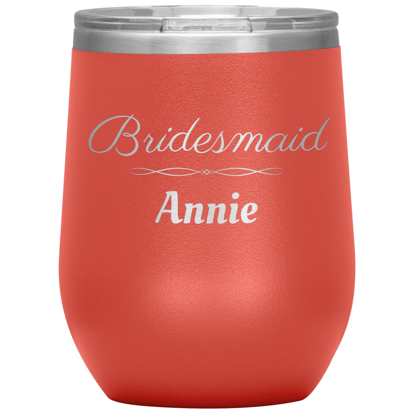 Custom Bridesmaid Wine Tumbler💕