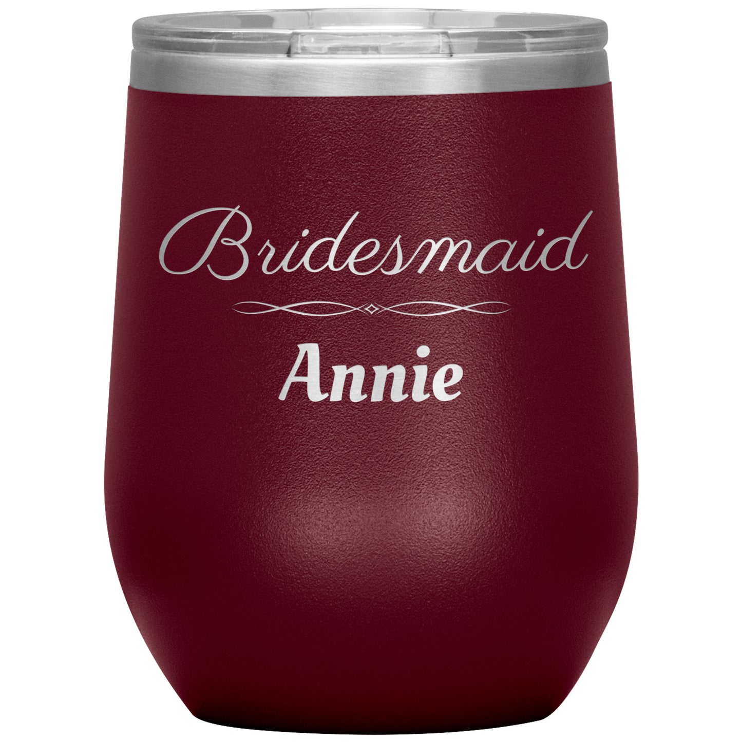 Custom Bridesmaid Wine Tumbler💕
