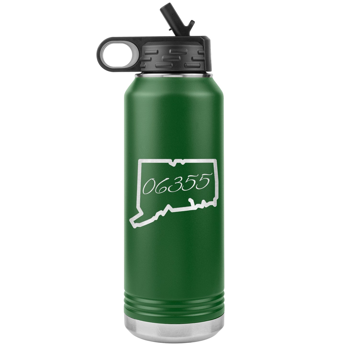 Custom CT Zip Code Water Bottle
