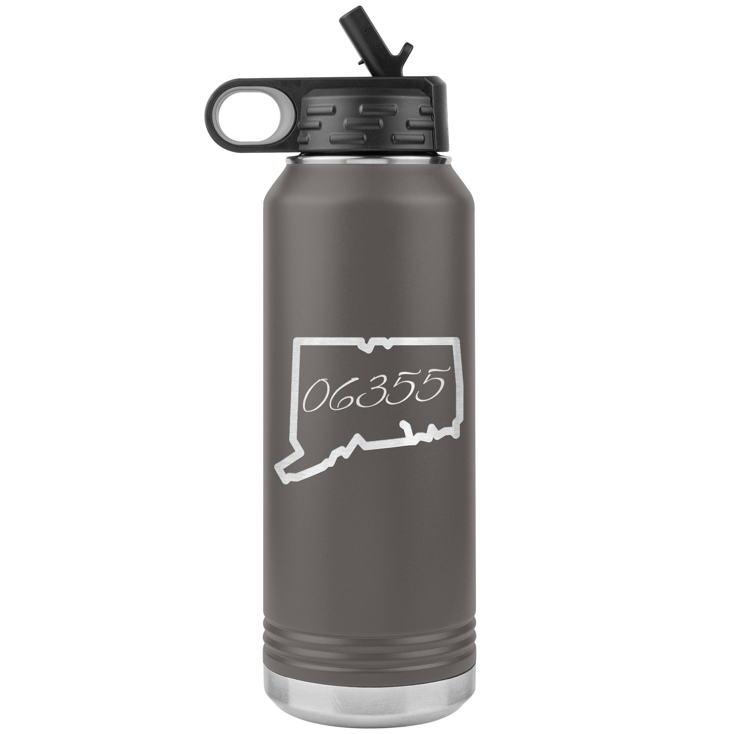 Custom CT Zip Code Water Bottle