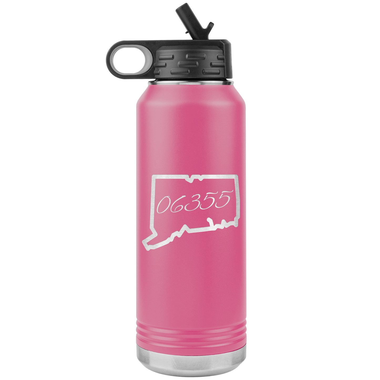 Custom CT Zip Code Water Bottle