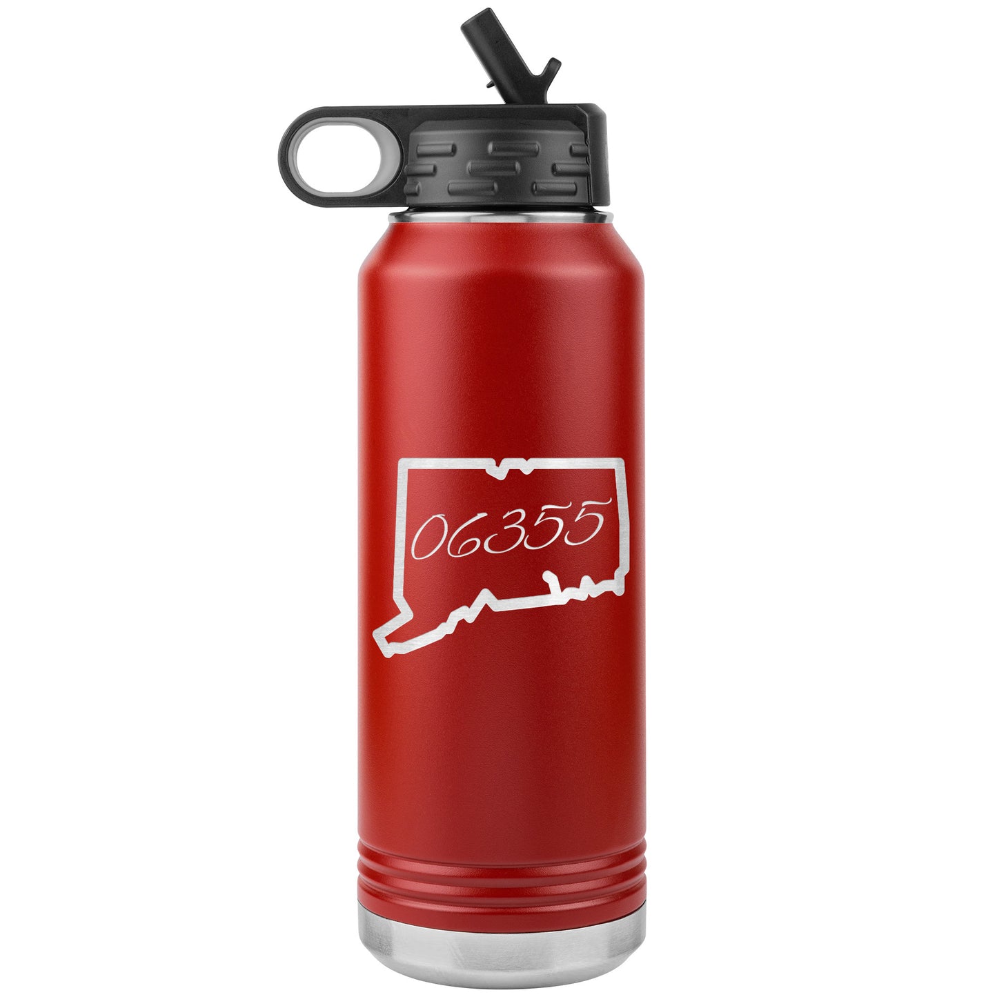 Custom CT Zip Code Water Bottle