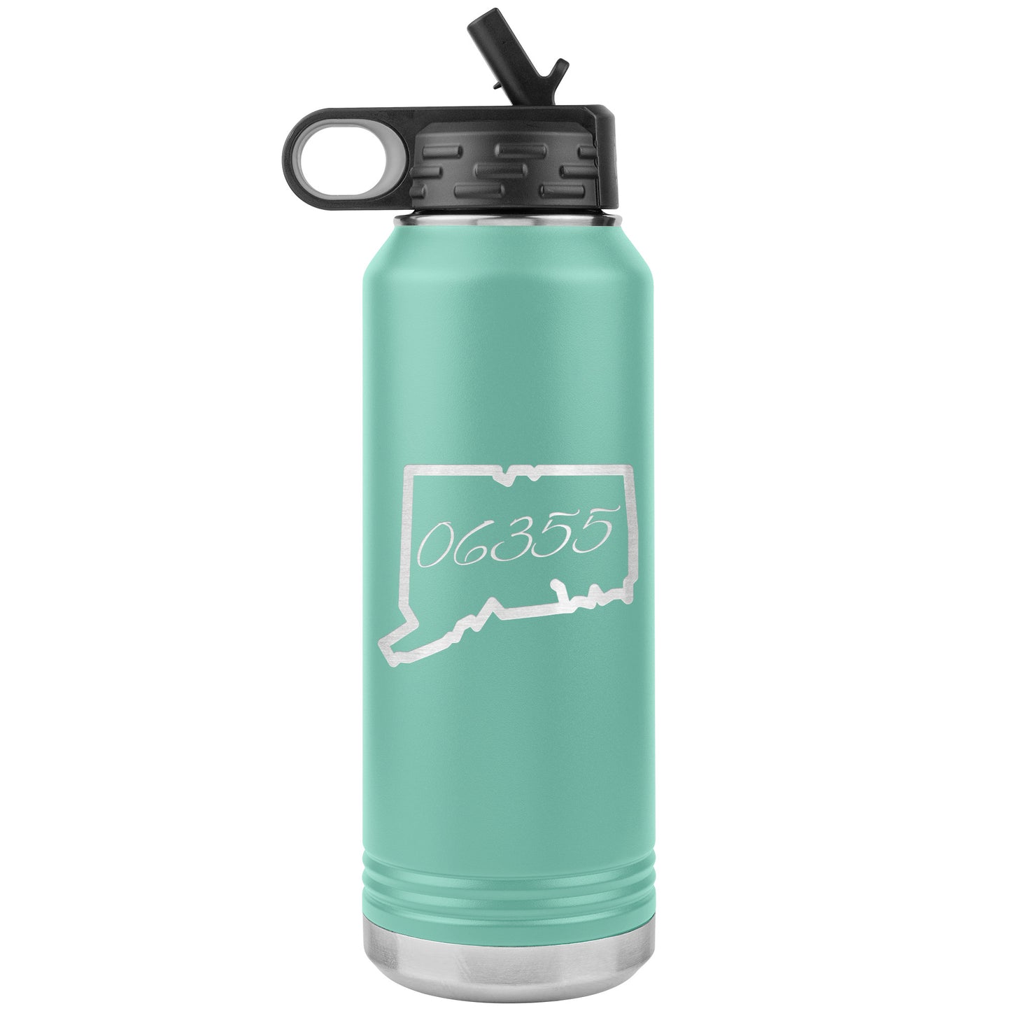 Custom CT Zip Code Water Bottle
