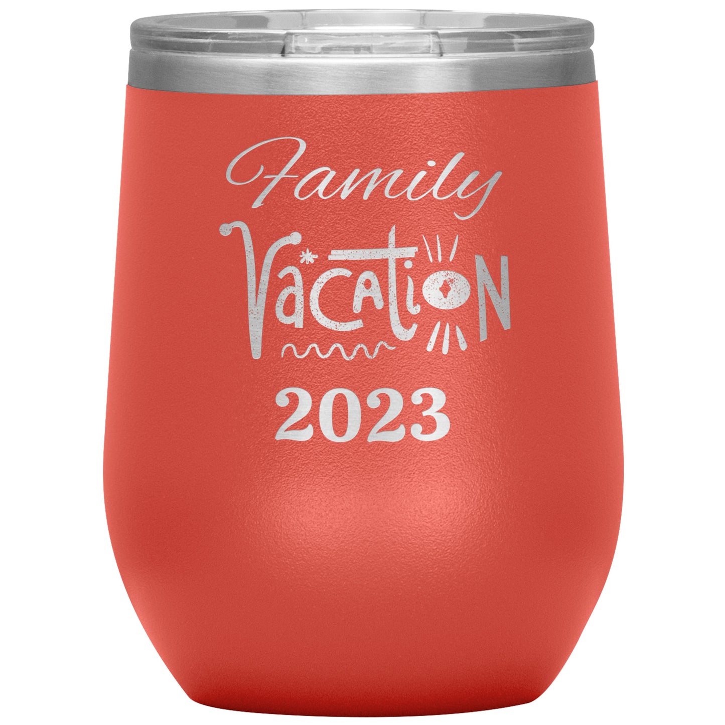 Custom Family Vacation Wine Tumbler