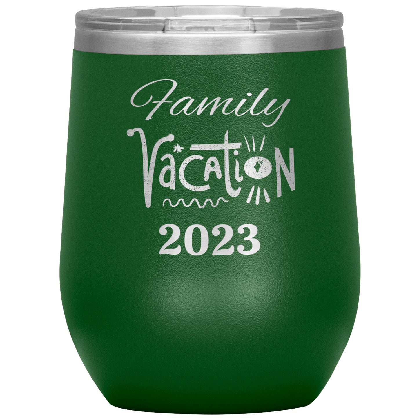 Custom Family Vacation Wine Tumbler
