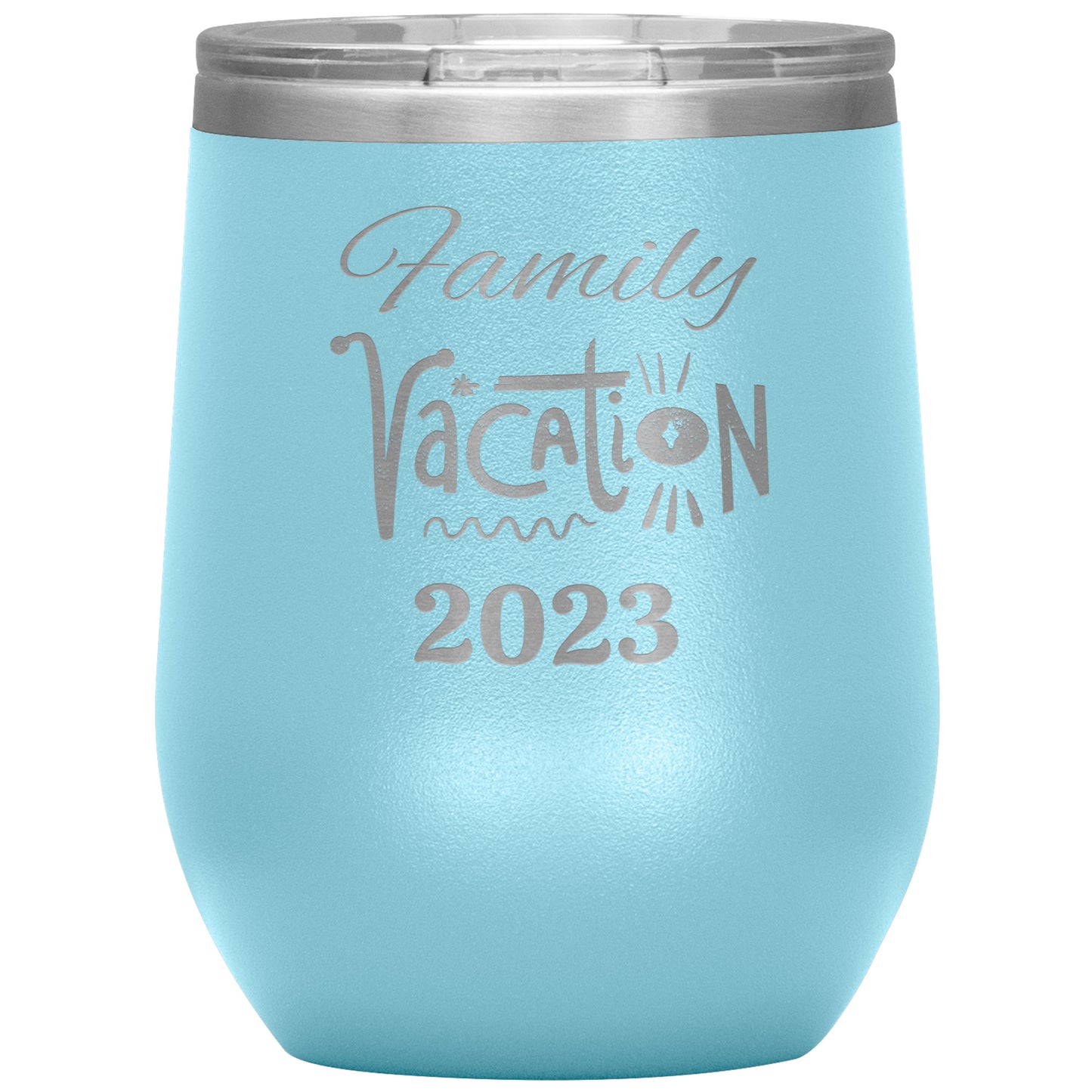 Custom Family Vacation Wine Tumbler