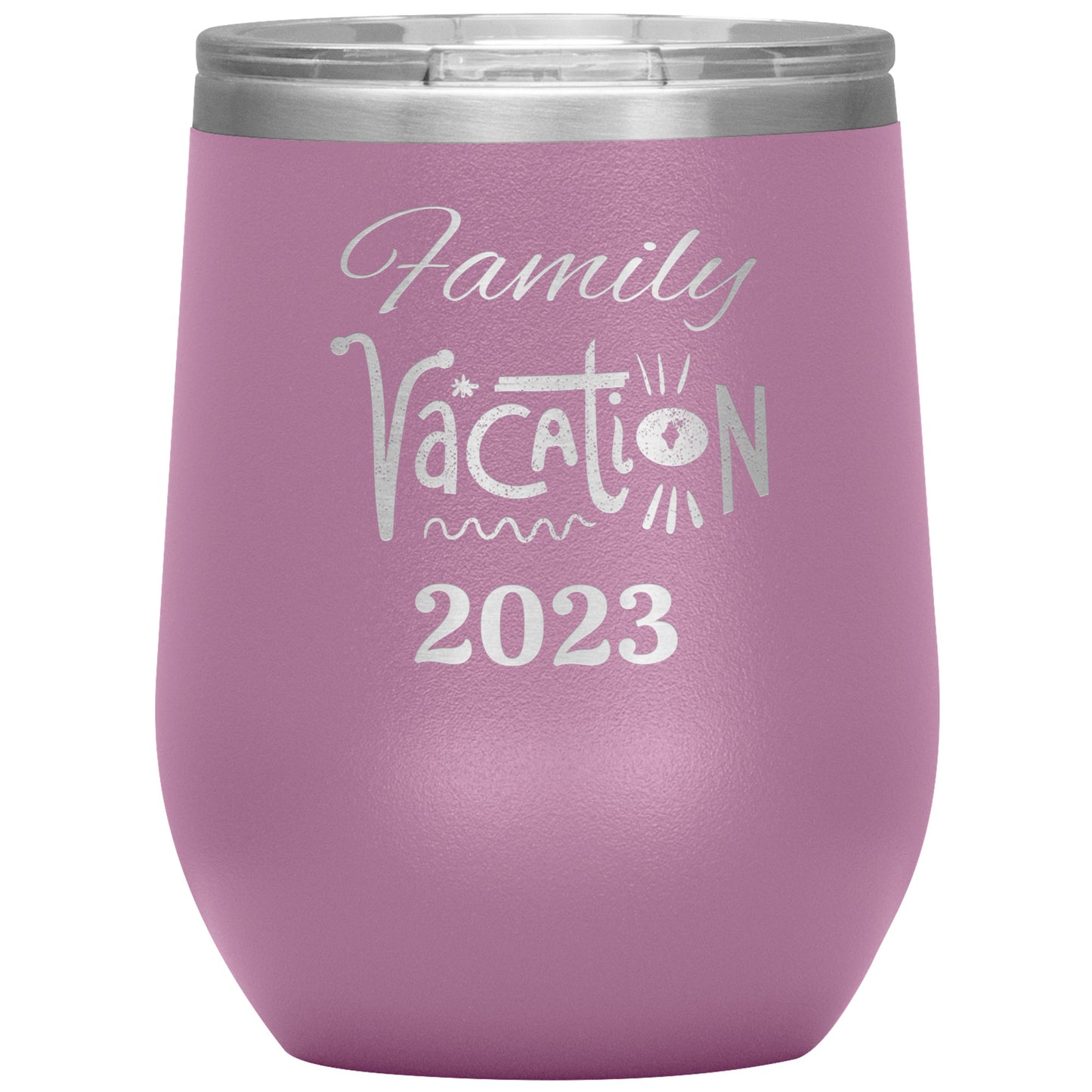 Custom Family Vacation Wine Tumbler