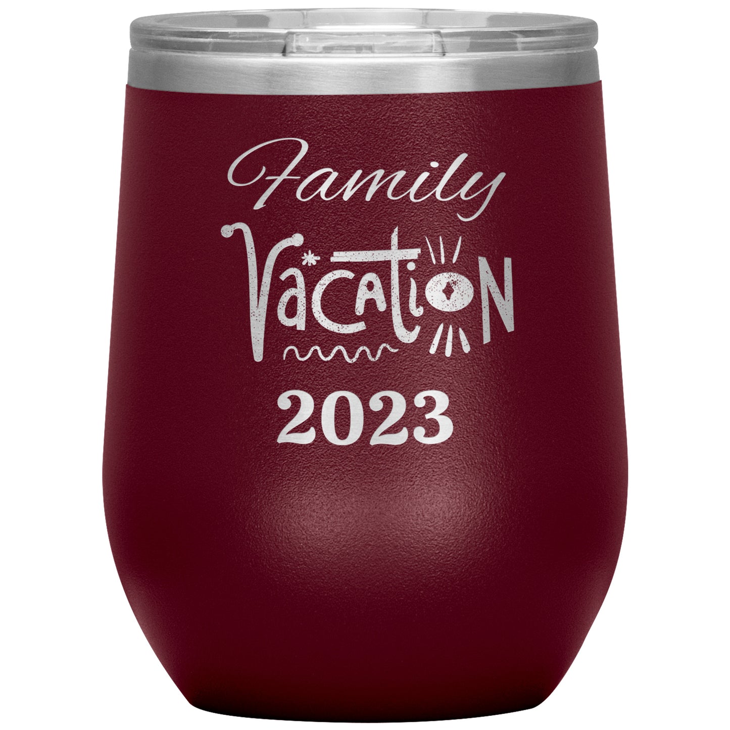 Custom Family Vacation Wine Tumbler