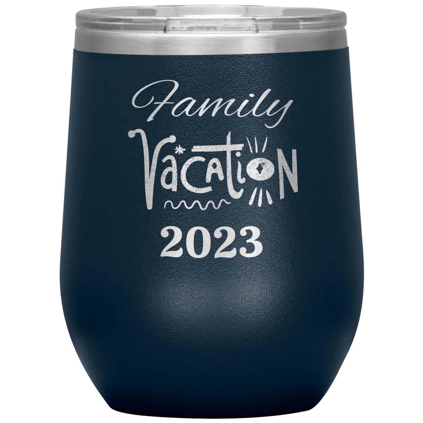 Custom Family Vacation Wine Tumbler
