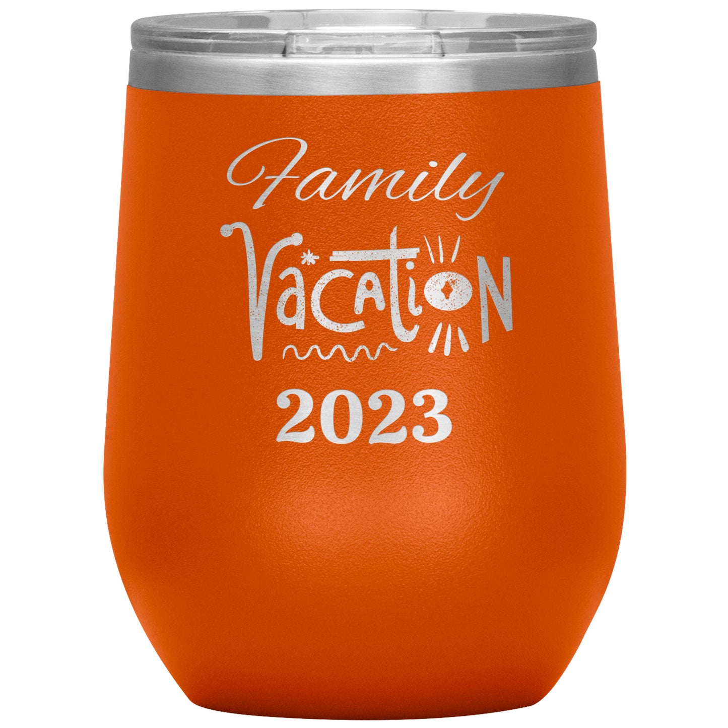 Custom Family Vacation Wine Tumbler