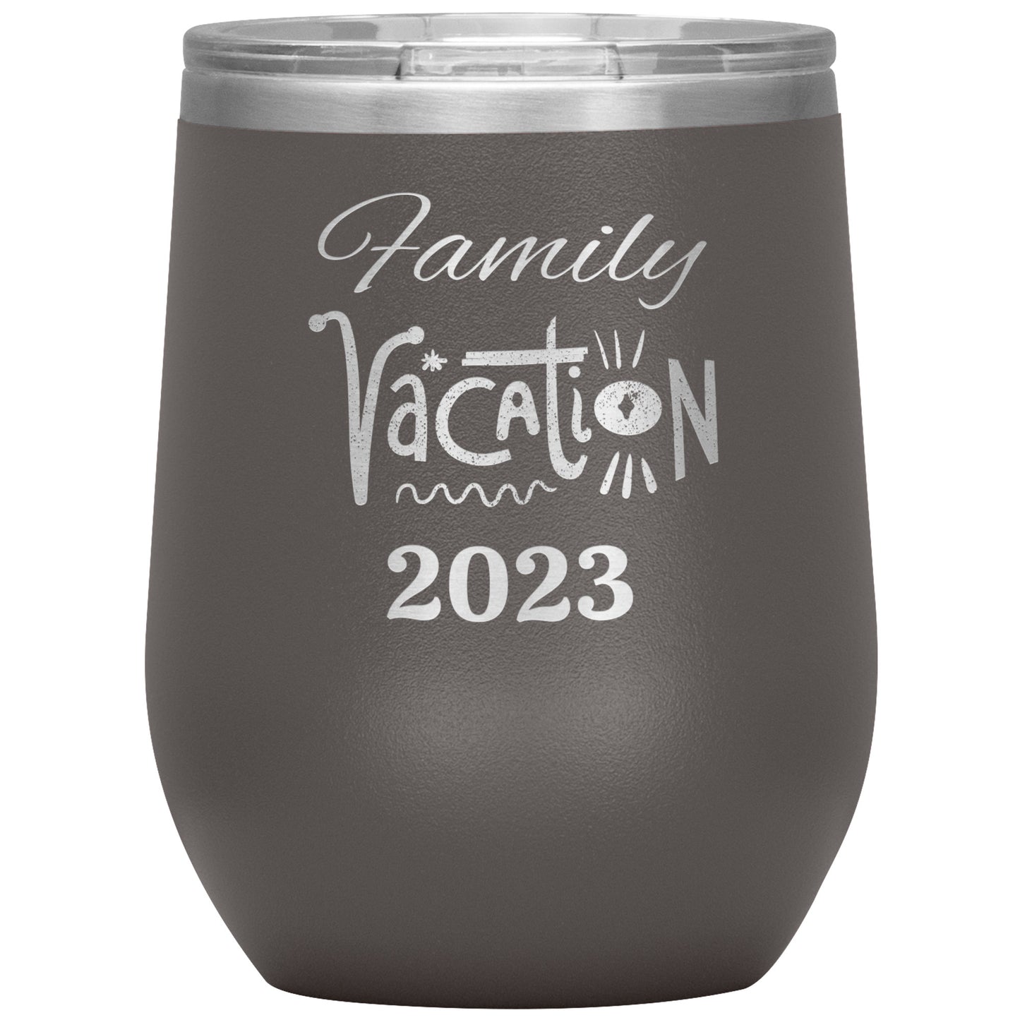 Custom Family Vacation Wine Tumbler