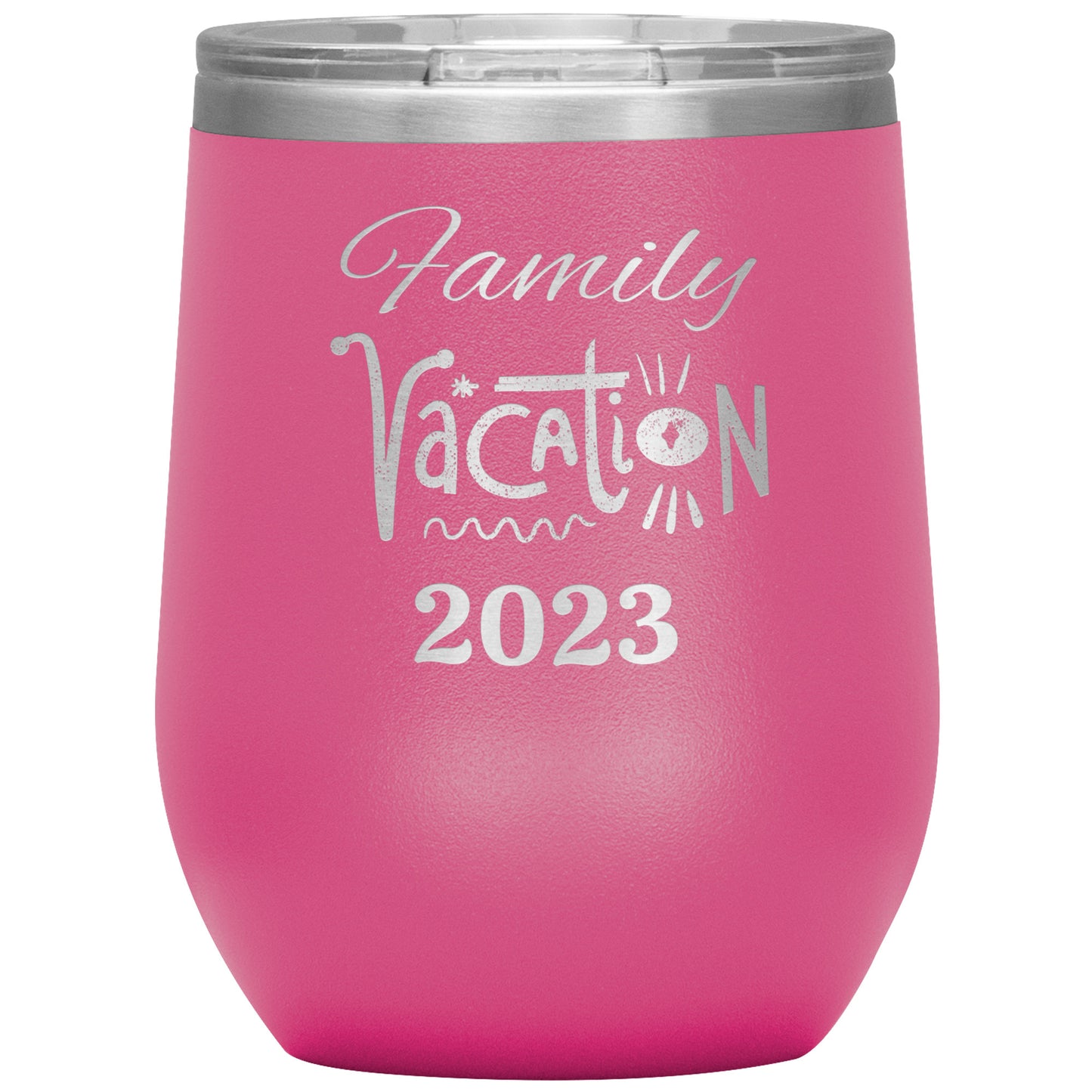 Custom Family Vacation Wine Tumbler