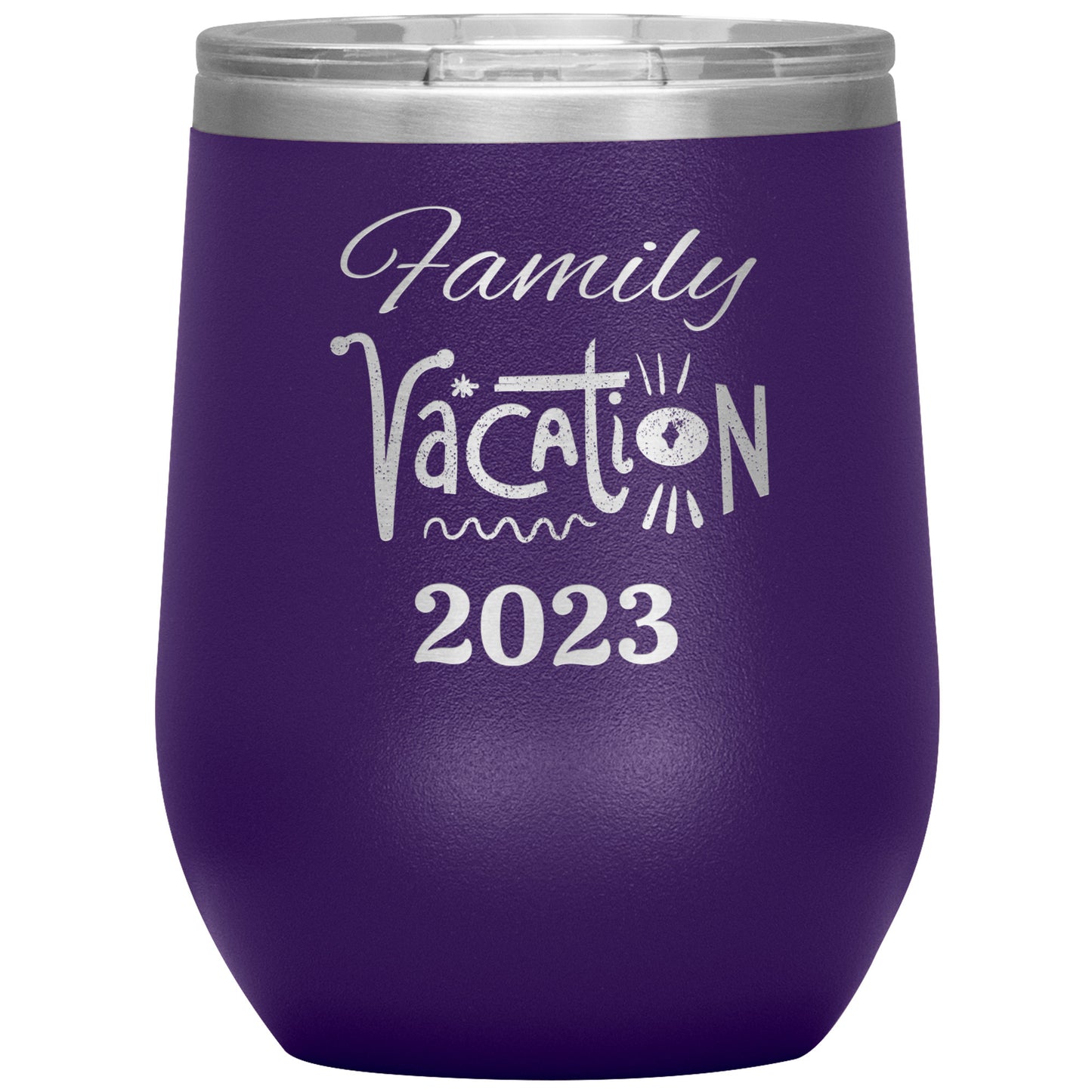 Custom Family Vacation Wine Tumbler