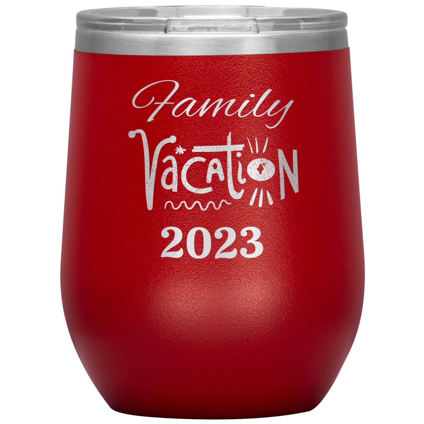 Custom Family Vacation Wine Tumbler
