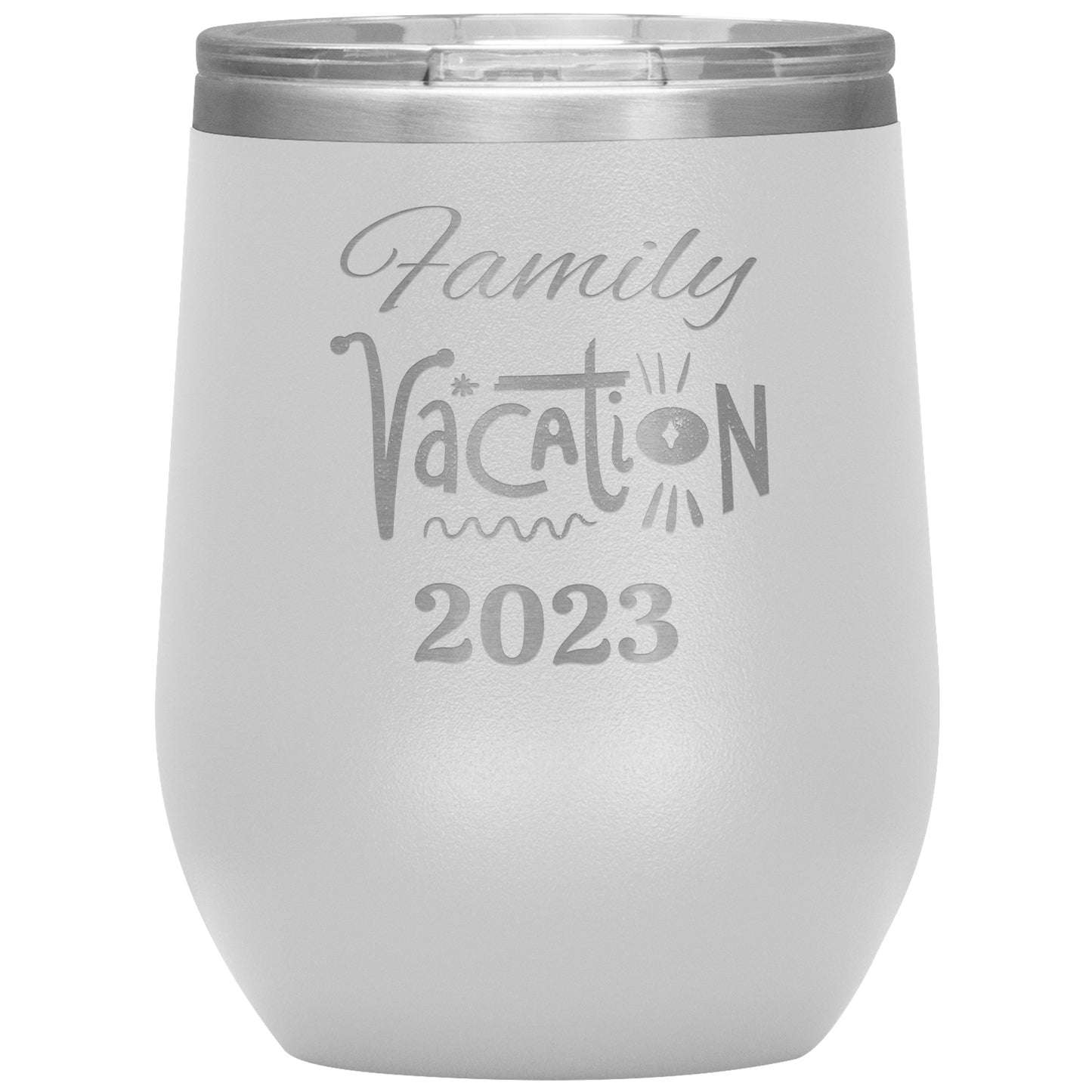 Custom Family Vacation Wine Tumbler