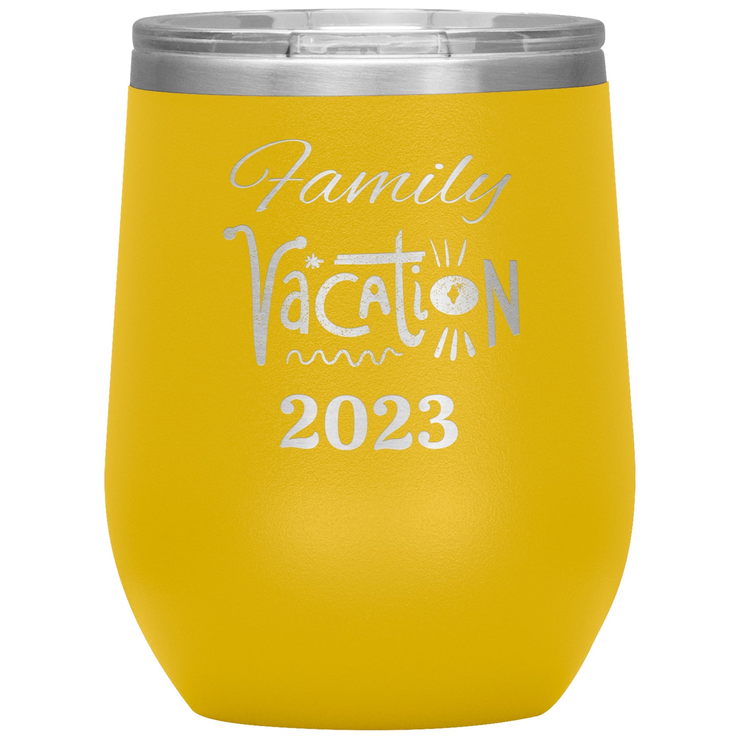 Custom Family Vacation Wine Tumbler